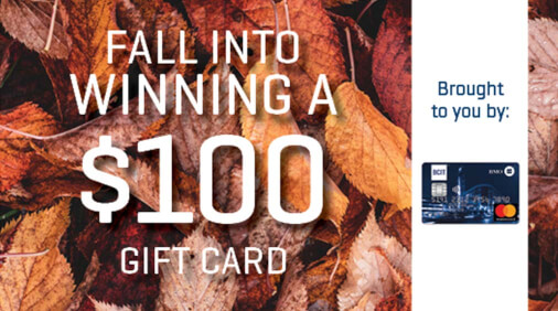 Win ONE of two prizes of a $100 gift card from BMO BCIT Mastercard