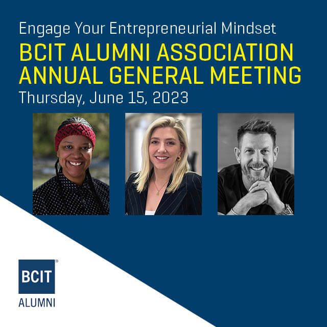 BCIT Alumni Association 2023 Annual General Meeting – June 15